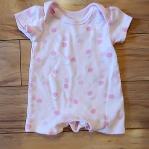 O-3 month Cherry short one piece